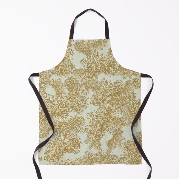 Item preview, Floral pattern organic mint brown designed and sold by reznieh.