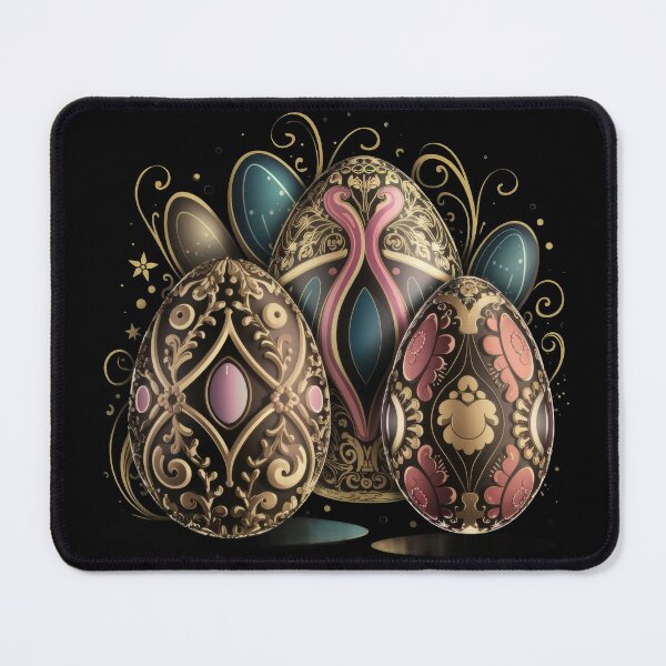 Item preview, Floral Easter Eggs - Decorative Holiday Artwork designed and sold by Emaga Digital Studio.