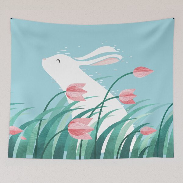 Item preview, Rabbit, Resting (Sky Blue Version) designed and sold by littleclyde.