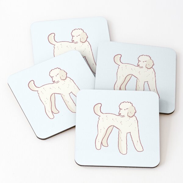 Item preview, White poodle drawing  designed and sold by Mayarart.