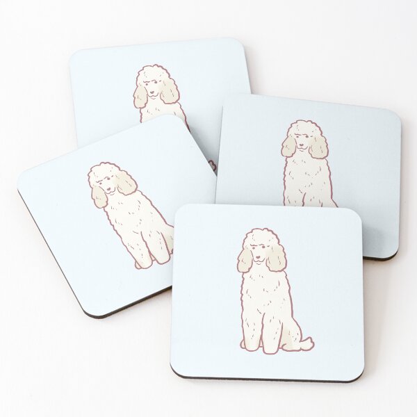 Item preview, Cute White poodle designed and sold by Mayarart.