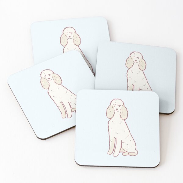 Item preview, Cute White poodle designed and sold by Mayarart.