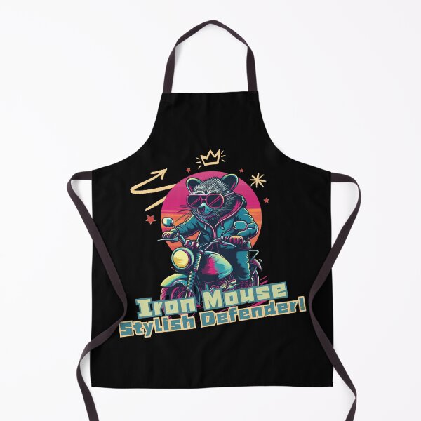 Item preview, Ironmouse: Synthwave Superhero Mouse on Motorbike designed and sold by zax454.