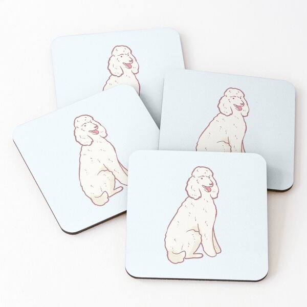 Item preview, White poodle illustration  designed and sold by Mayarart.