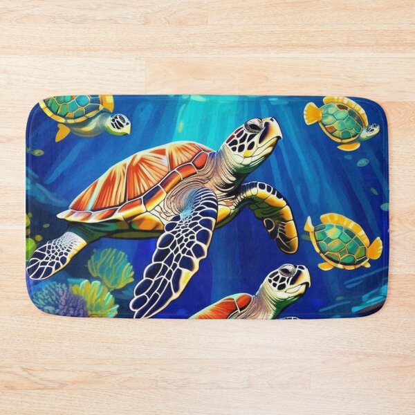 Item preview, Colorful Turtle in Deep Blue Sea Water Zoo Pals designed and sold by sportsimpact.