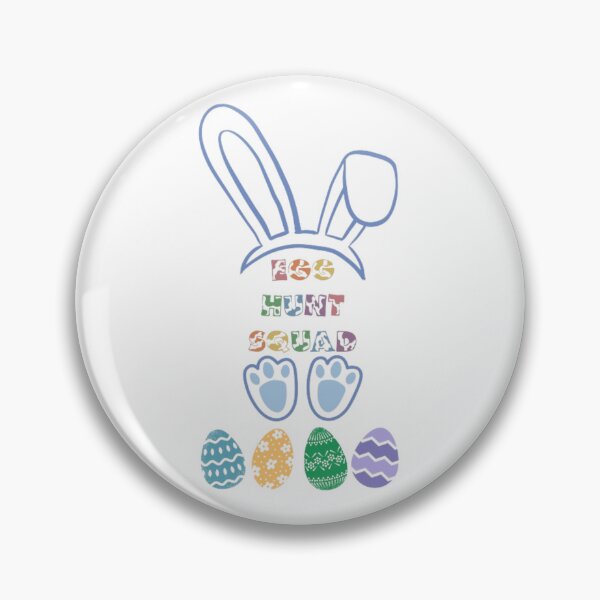 Item preview, Cute Blue Egg Hunt Squad Trendy Colorful Bunny Easter Gift Idea for Boys designed and sold by Vintage Eclectic Visuals.