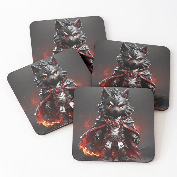Item preview, Black Wolf Cub Fire Mage designed and sold by ThralStore.