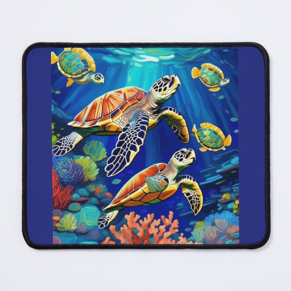 Item preview, Colorful Turtle in Deep Blue Sea Water Zoo Pals designed and sold by sportsimpact.
