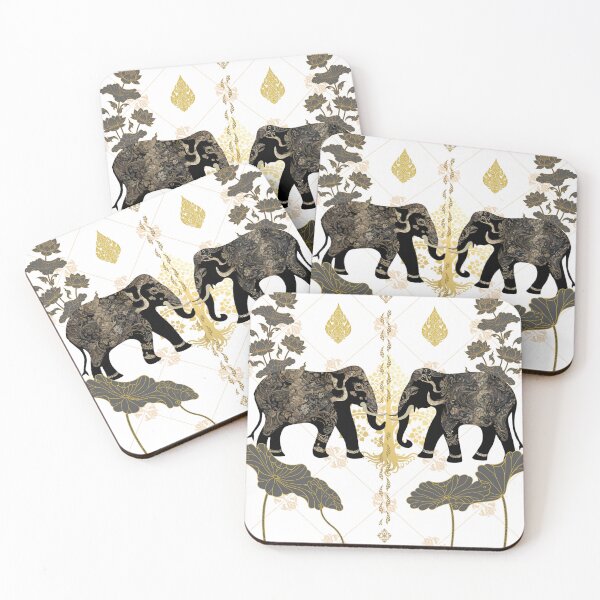 Item preview, Thai elephants and Thai patterns are sweet, soft, and beautiful. designed and sold by K-Kwan.