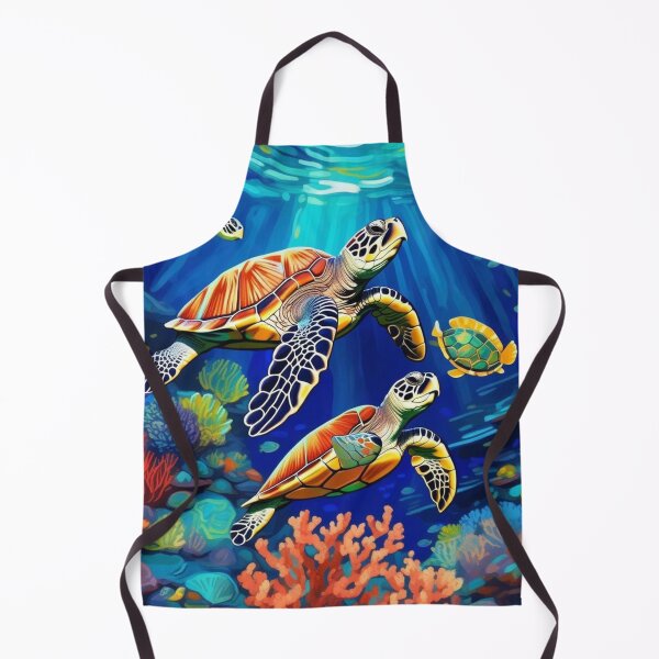 Item preview, Colorful Turtle in Deep Blue Sea Water Zoo Pals designed and sold by sportsimpact.