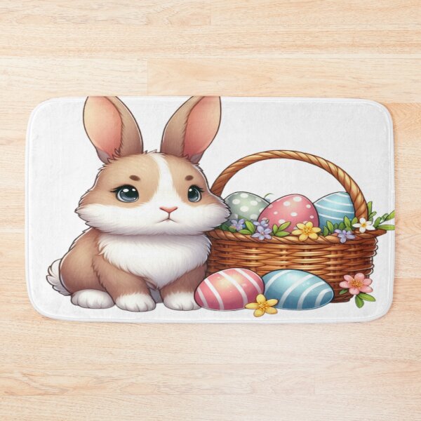 Item preview, Easter bunny with a basket of Easter eggs designed and sold by Sweet Dreams & Fantasia.