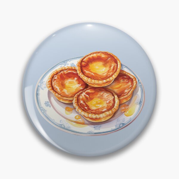 Item preview, Plate of Chinese Egg Tart Pastries designed and sold by Alicia Chee.
