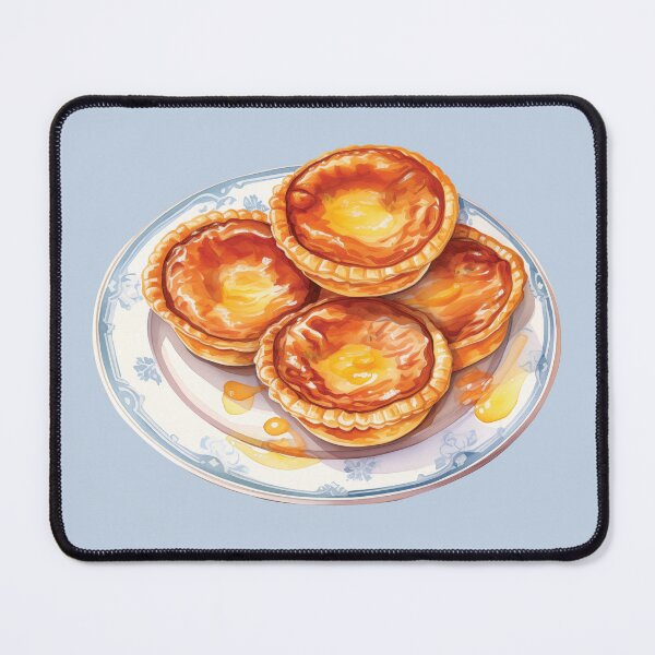 Item preview, Plate of Chinese Egg Tart Pastries designed and sold by Alicia Chee.