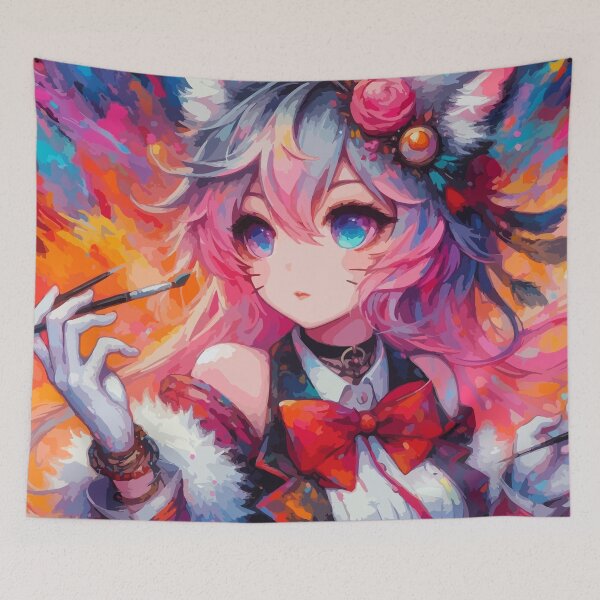 Item preview, Catgirl painting designed and sold by Mikespiritz.