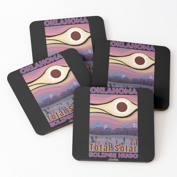 Item preview, Oklahoma hugo Total Solar Eclipse April 8 2024 designed and sold by ARTX4ART.