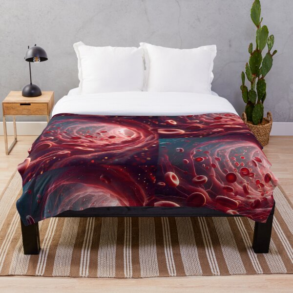 Item preview, red blood cells inside blood vessels designed and sold by WOLNEYBR.