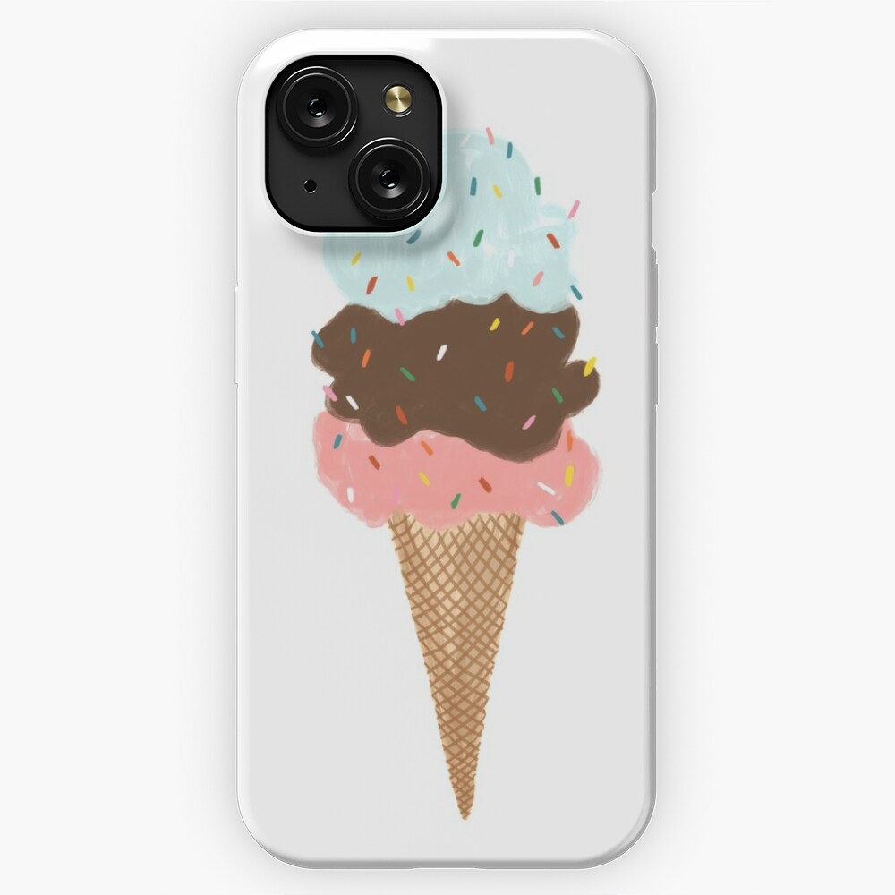 iPhone 7 Plus/8 Plus Ice Scream - Refreshing Sweet Ice Cream  Scoop Gelato Gift Case : טלפונים סלולריים ואביזרים