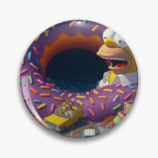 Item preview, The Simpson Homer casual giant donut in town designed and sold by SaraDatCool.