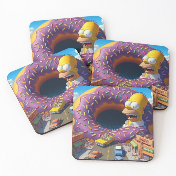 Item preview, The Simpson Homer casual giant donut in town designed and sold by SaraDatCool.
