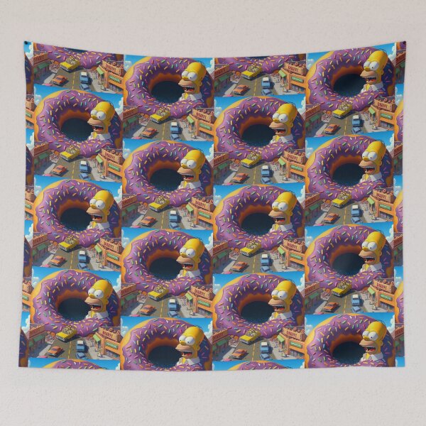 Item preview, The Simpson Homer casual giant donut in town designed and sold by SaraDatCool.