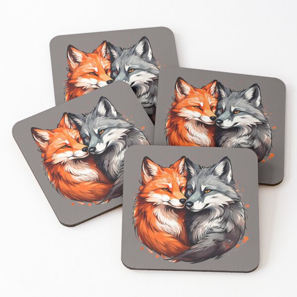 Item preview, Wolf And Fox Tender Love designed and sold by anyasevchenko.