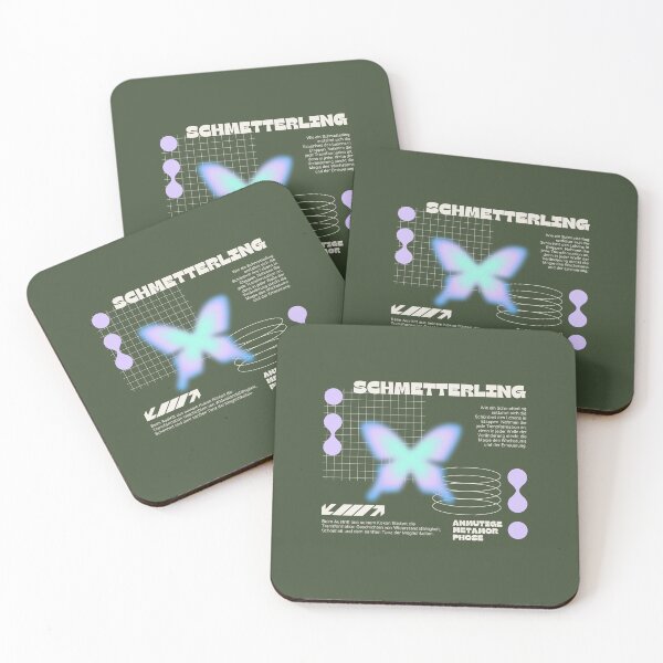 Item preview, Schmetterling - Anmutige Metamorphose | Green Background designed and sold by RM-Journey.
