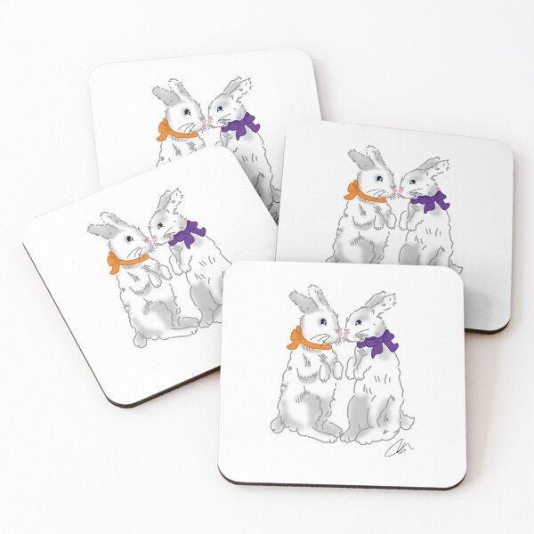 Item preview, Bunny's with an orange and purple bow designed and sold by Life's eye Art and photography.