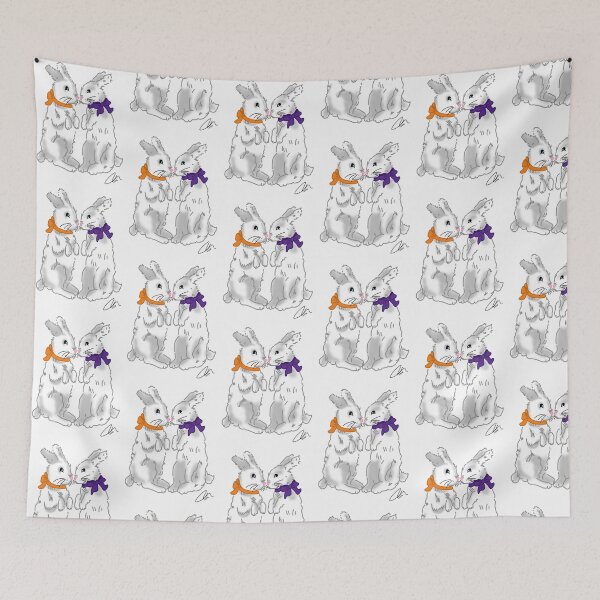 Item preview, Bunny's with an orange and purple bow designed and sold by Life's eye Art and photography.