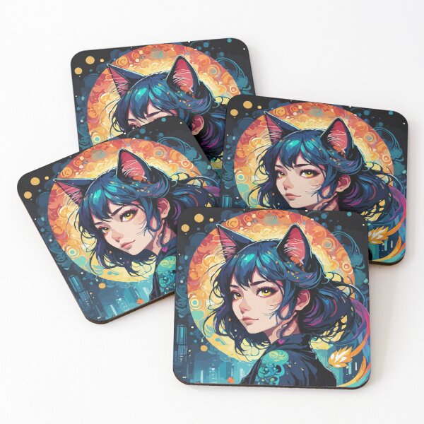 Item preview, Vectorized Catgirl Painting designed and sold by Mikespiritz.