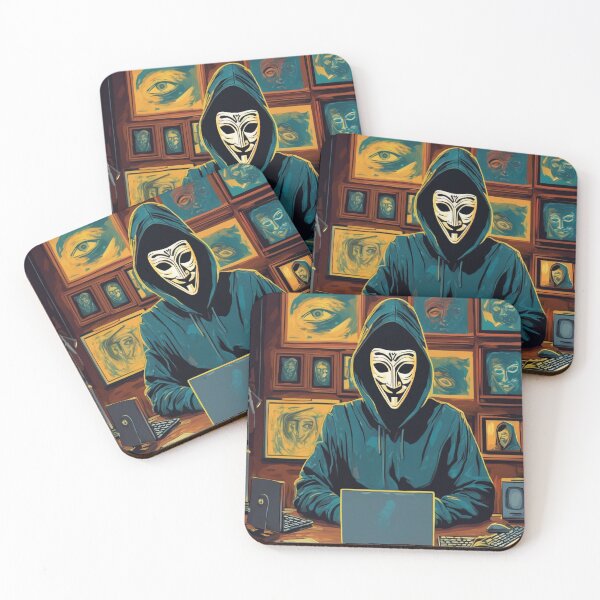 Item preview, "Cyber Security Hacker: Safeguarding Digital Frontiers" designed and sold by Artisticanvas.