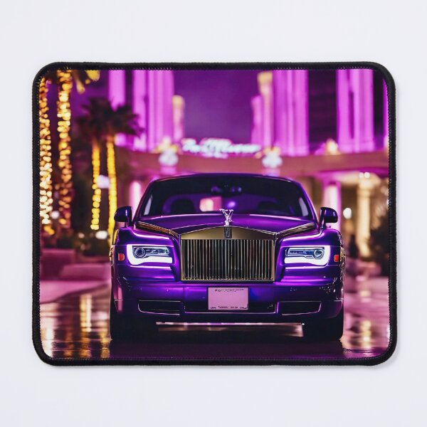 Item preview, Purple Luxury Car in Neon City Night designed and sold by Lisa Pearlman.