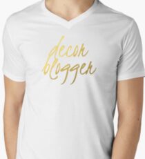 Decor Blogger - Faux Gold Foil Men's V-Neck T-Shirt