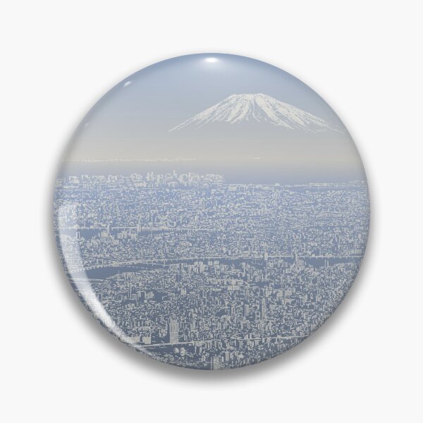 Item preview, Mount Fuji over Tokyo designed and sold by AardvarkAnarchy.
