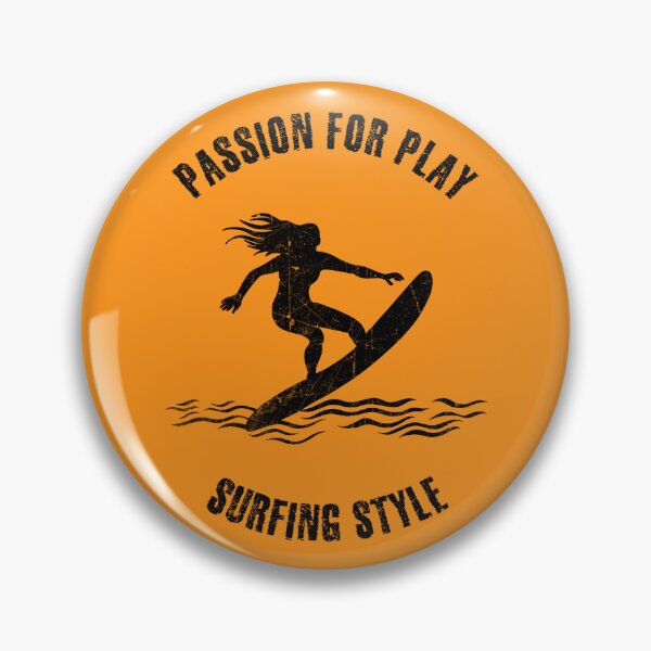 Item preview, Black silhouette of a female surfer designed and sold by HarridanCreates.