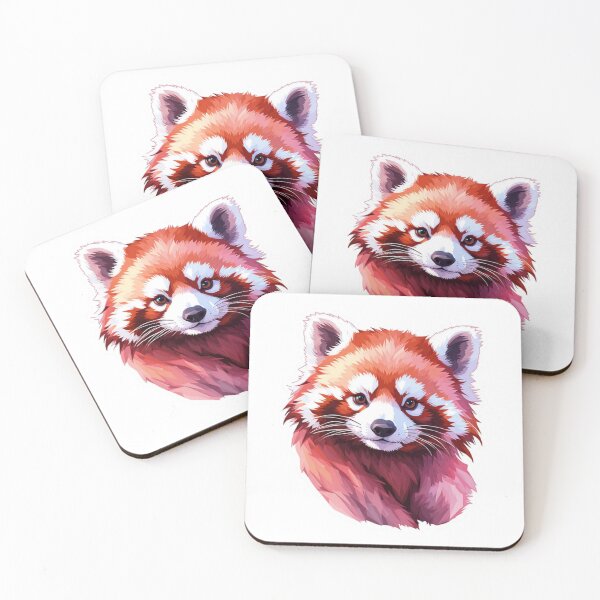 Item preview, red panda red panda stiker designed and sold by zozquert.