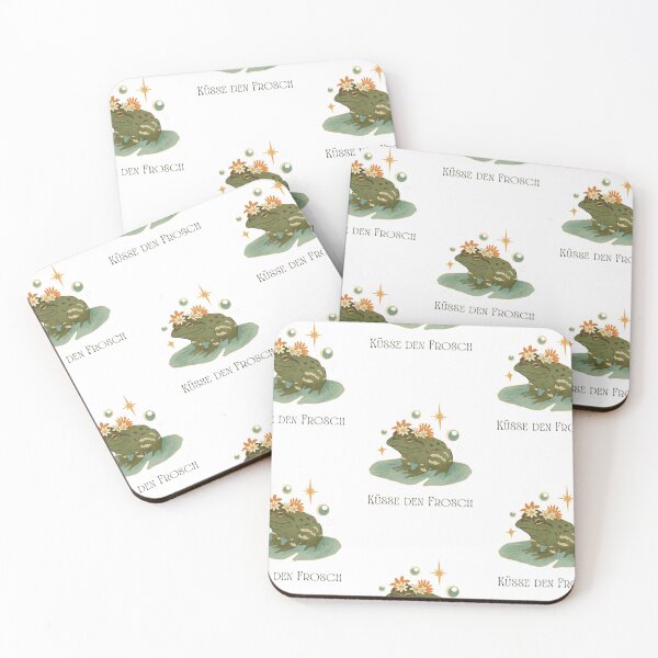 Item preview, Küsse den Frosch | White Background designed and sold by RM-Journey.