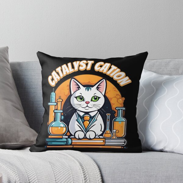 Item preview, Funny cute chemist cat. Catalyst cation. Science chemistry humor. designed and sold by Unitepeople.
