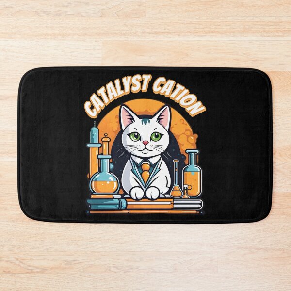 Item preview, Funny cute chemist cat. Catalyst cation. Science chemistry humor. designed and sold by Unitepeople.