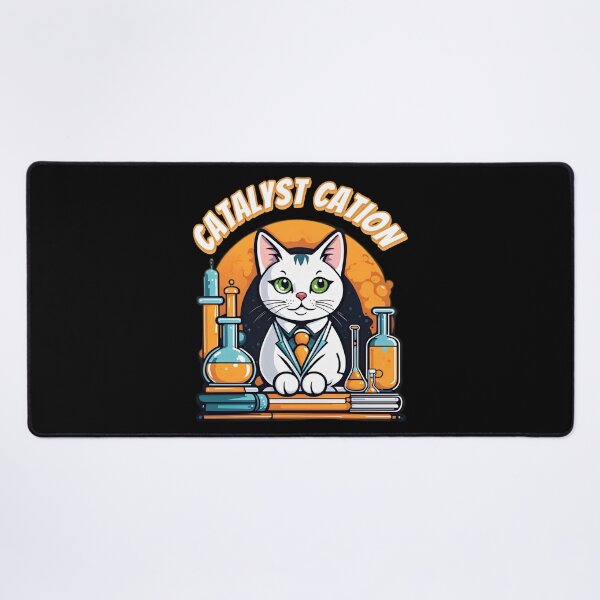 Item preview, Funny cute chemist cat. Catalyst cation. Science chemistry humor. designed and sold by Unitepeople.