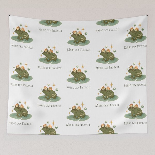 Item preview, Küsse den Frosch | White Background designed and sold by RM-Journey.