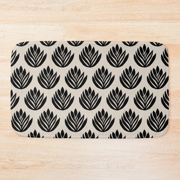 Item preview, Palm Leaves Pattern Black and Linen White designed and sold by tonymagnerart.