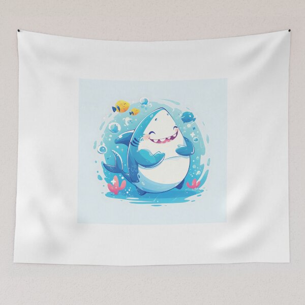 Item preview, Cute Happy Shark designed and sold by CoolMantras.