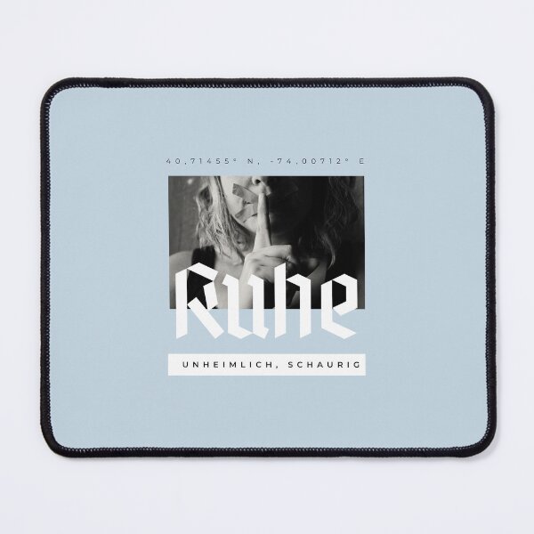 Item preview, Ruhe - Unheimlich, Schaurig | Pastel Blue Background designed and sold by RM-Journey.
