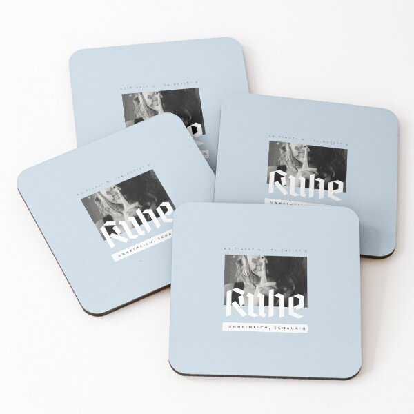 Item preview, Ruhe - Unheimlich, Schaurig | Pastel Blue Background designed and sold by RM-Journey.