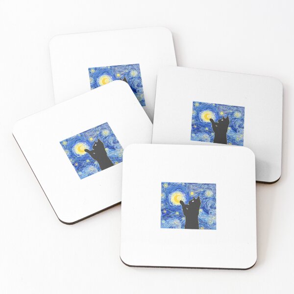 Item preview, Vincent's Starry Night Museum Cat designed and sold by wesdesignshop.