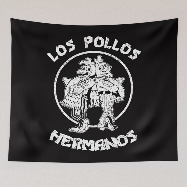 Item preview, Los Pollos Hermanos Black And White Distressed designed and sold by Rebeorales.