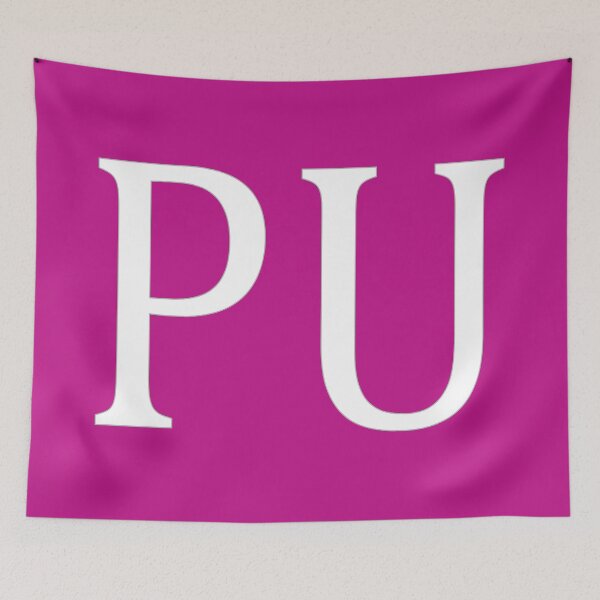 Item preview, PU Initials Monogram Elegant White Letters designed and sold by Jeallan Designs.