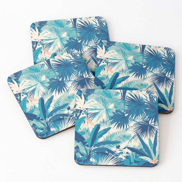 Item preview, Blue leaf pattern 001 designed and sold by emilykang.