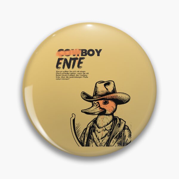 Item preview, Cowboy-Ente | Yellow Background designed and sold by RM-Journey.
