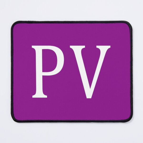 Item preview, PV Initials Monogram Elegant White Letters designed and sold by Jeallan Designs.